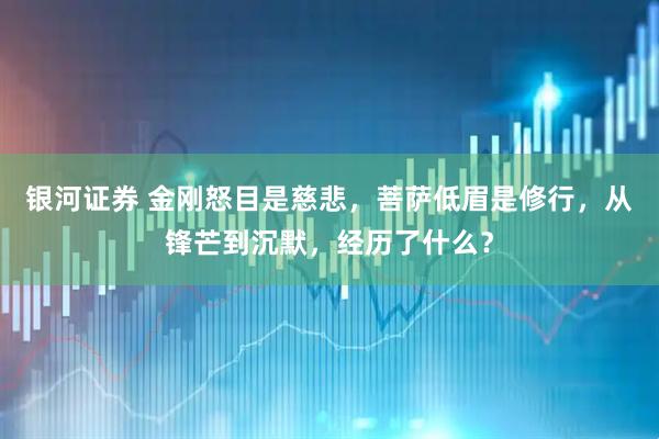 银河证券 金刚怒目是慈悲，菩萨低眉是修行，从锋芒到沉默，经历了什么？