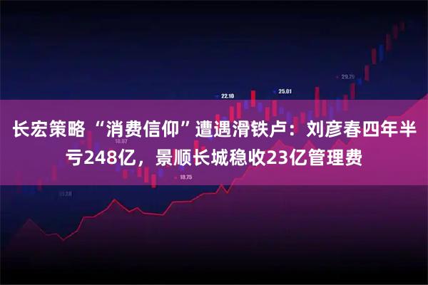 长宏策略 “消费信仰”遭遇滑铁卢：刘彦春四年半亏248亿，景顺长城稳收23亿管理费
