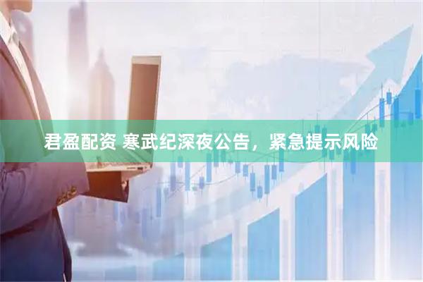 君盈配资 寒武纪深夜公告,紧急提示风险