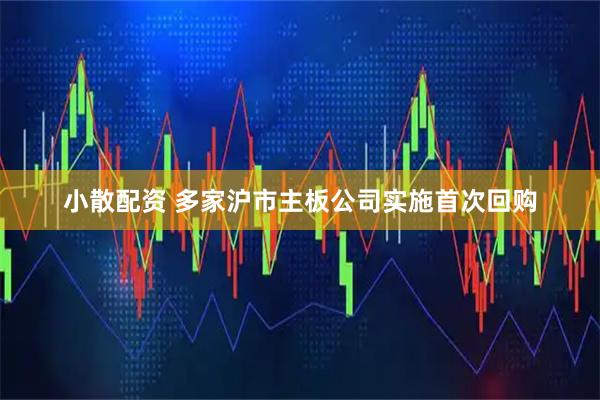 小散配资 多家沪市主板公司实施首次回购
