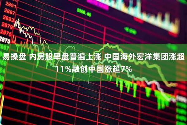 易操盘 内房股早盘普遍上涨 中国海外宏洋集团涨超11%融创中国涨超7%