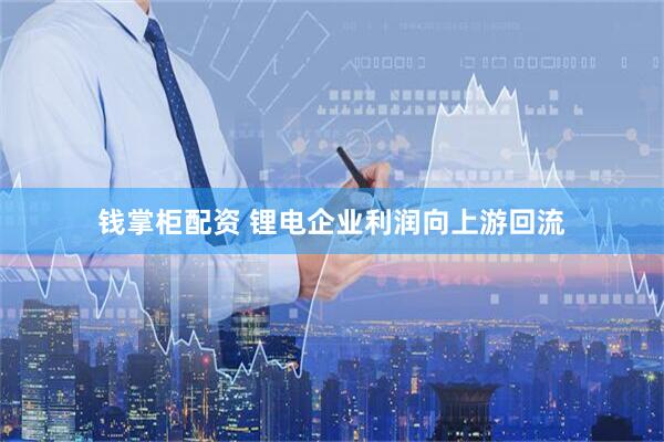 钱掌柜配资 锂电企业利润向上游回流